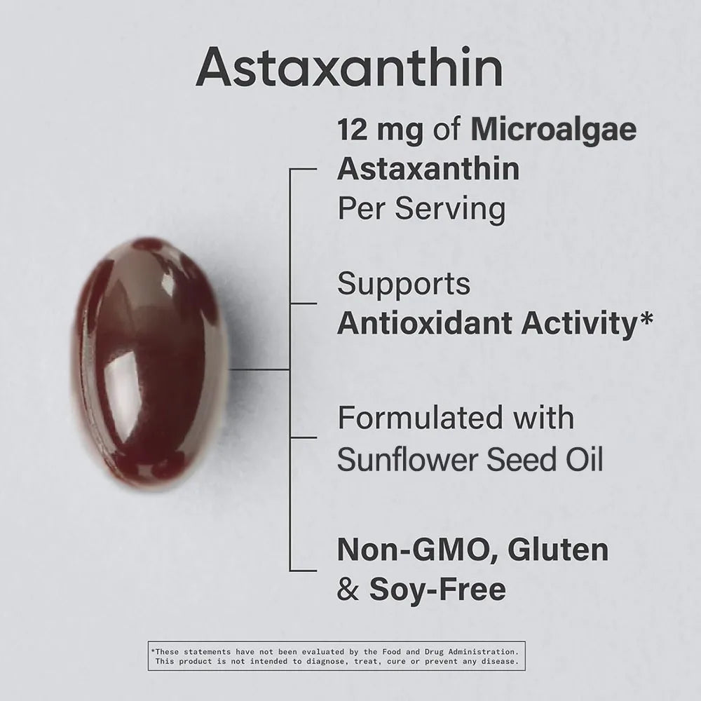 Astaxanthin 12mg Radiant Vitality Formula