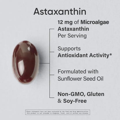 Astaxanthin 12mg Radiant Vitality Formula